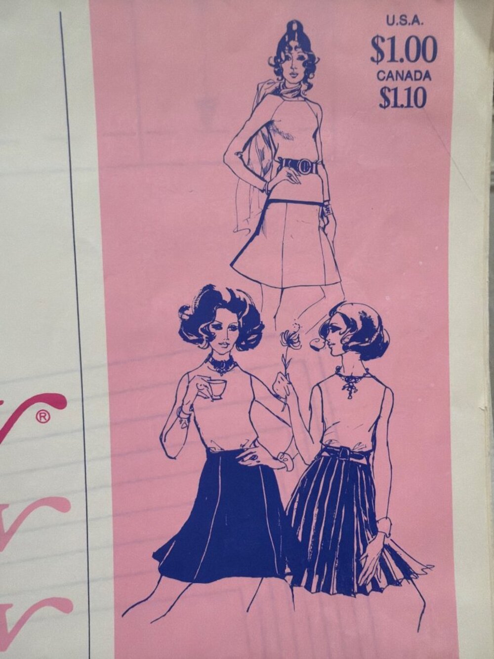 Stretch & Sew Ladies Gored Skirts Sewing Pattern No. 425 For Knit Fabrics Sizes
